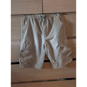 Boys Bugle Boy Cargo Shorts - Size youth  L (14-16) - Tan/Khaki Lightweight